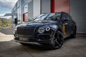 Bentley Bentayga with paint protection film bodywork left front side ｜concept wraps