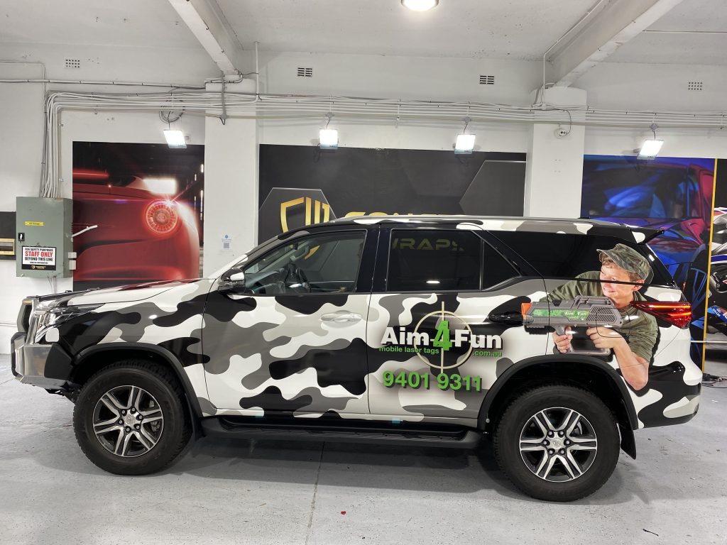 Concept Wraps Commerical Car Wrapping Toyota Fortuner SUV Full Commercial Wrap Aim 4 Fun Sydney﻿